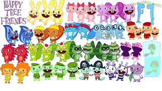 Happy tree friends characters 1999  2016 [upl. by Fridlund258]