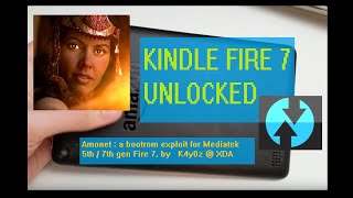 Unlock Kindle fire 7 5th generation  load root  custom rom [upl. by Elimac]