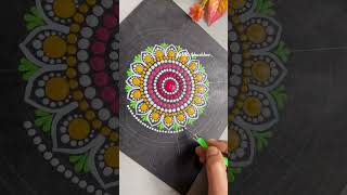 Dot Mandala Art youtubeshorts shorts mandalaart trending [upl. by Ahseiat808]