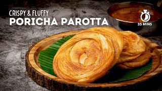 Poricha Parotta Recipe  Fried Parotta  Parotta Recipes  How to make Poricha Parotta  Cookd [upl. by Aidroc]