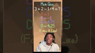 Math Quick Quiz 12 Which is the correct result fyp quiz maths quickquiz art [upl. by Lucier71]