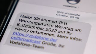 Bundesweiter Warntag am Donnerstag erstmals mit Cell Broadcasting [upl. by Odlanra]