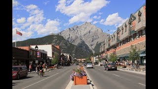 Downtown Banff Alberta Canada [upl. by Areip]