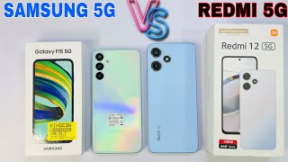 Samsung Galaxy F15 5g VS Redmi 12 5g Unboxing amp Comparisons [upl. by Aihsiym]