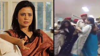 TMC Leader Mahua Moitra assaults lady constable at Silchar Airport  Oneindia News [upl. by Drugge]