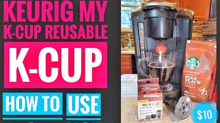 Keurig My KCup Universal Reusable Filter UNBOXING AND DETAILED REVIEW HOW TO USE [upl. by Kere]