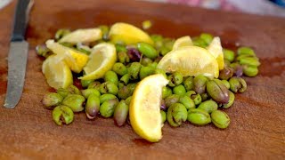 How to Pick and Pickle Olives in Nazareth [upl. by Hnahym]