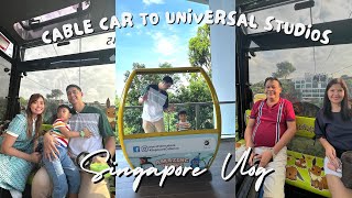 Cable Car Guide from Harbourfront Tower to Universal Studios  SINGAPORE [upl. by Mailli]