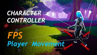 Player Movement in Two Steps  Unity 3D Character Controller  FPS Character Controller in Unity [upl. by Kreegar]