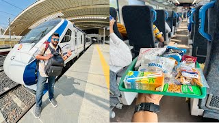 New Vande Bharat Express Executive Class Review  Ahmedabad to Mumbai  Indian Railways 🚆 [upl. by Aneekat]