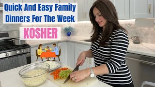 Quick And Easy Family Dinners For The Week  Kosher  Sonya’s Prep [upl. by Lerred]