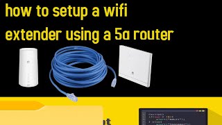 how to setup a wifi extender using a 5g router [upl. by Annaek142]