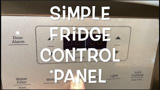 GE FRIDGE CONTROL PANEL DISPLAY REVIEW [upl. by Dragde]