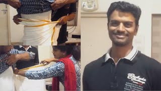 How to wear Dhoti Tamil style  Easy and simple way to wearDhoti [upl. by Regnij]