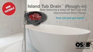 Island Tub Drain Installation  Concrete [upl. by Dnaleel449]