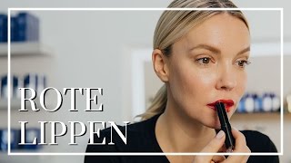 Rote Lippen schminken  Flaconi Beauty Tutorial 💄 [upl. by Nlycaj]