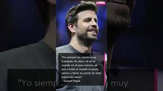 Gerard Piqué “tranquilo” tras separarse de Shakira  La Vibra [upl. by Atteuqaj]