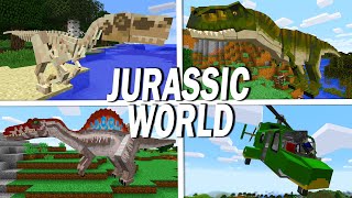 Jurassic World Reborn Minecraft Mod Showcase [upl. by Aztinad265]