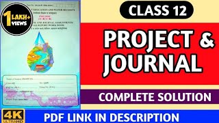 Std 12th EVS PROJECT AND JOURNAL WORK ANSWER Solution  Maharashtra State Board [upl. by Carlstrom]