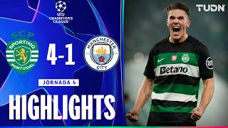 HIGHLIGHTS  Sporting Lisboa vs Manchester City  UEFA Champions League 2425  TUDN [upl. by Mojgan]