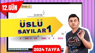 ÜSLÜ SAYILAR 1  12 GÜN 40GündeTYTmatematikkampı [upl. by Aneelas]