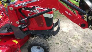 massey ferguson gc 1705 loader removal [upl. by Moorish]