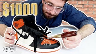 1000 Jordans CUT IN HALF  100000 Subscriber Video  Shattered Backboard 10 [upl. by Rosenblatt]