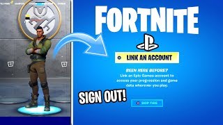 How to SIGN OUT OF FORTNITE ON PS4 EASY METHOD [upl. by Ecirtaed]