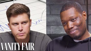 SNLs Colin Jost amp Michael Che Take Lie Detector Tests  Vanity Fair [upl. by Gluck737]