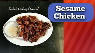 How to make Sesame ChickenEasy Chinese food Recipe [upl. by Nryhtak844]