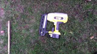 Dewalt DC616 Cordless 16G finish nailer review [upl. by Yecart]