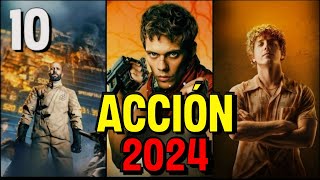 Top 10 Mejores Películas de ACCIÓN del 2024 [upl. by Aihsema]