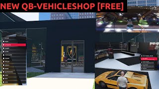 FREE NEW VEHICLESHOP  QBCORE FIVEM [upl. by Hgielram]