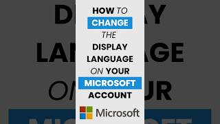 How Do I Change the Display Language on My Microsoft Account [upl. by Sonya]