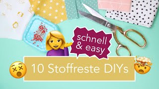 10 LastMinute Geschenkideen aus Stoffresten [upl. by Epilihp915]