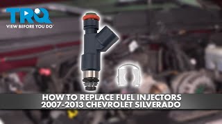 How to Replace Fuel Injector 20072013 Chevrolet Silverado 1500 [upl. by Almat596]