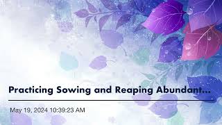 Practicing Sowing and Reaping Abundant Rewards STS Review by Pastor Akin Adeniyi May 19 2024 [upl. by Townie372]