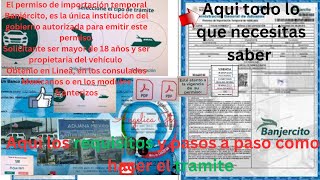 Permiso BANJERCITO Los Requisitos y Paso a Paso Como Sacar el permiso Por Internet [upl. by Ecyla]