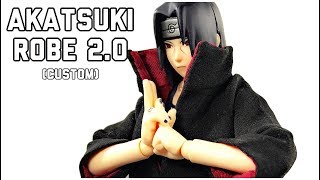 SH Figuarts CUSTOM Akatsuki Robe 20 For Itachi Uchiha Bandai Tamashii Nations Made By Eriku [upl. by Leanor572]