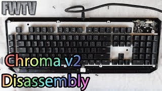 How to Disassemble a Razer BlackWidow Chroma v2 [upl. by Attenej62]