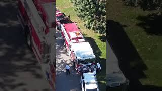 Overhead view of GTFD getting ready for the parade [upl. by Othe]