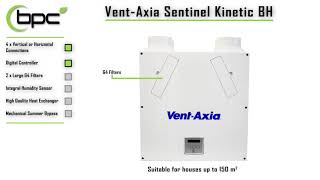 VentAxia Sentinel Kinetic BH  MVHR Unit [upl. by Ffirahs]