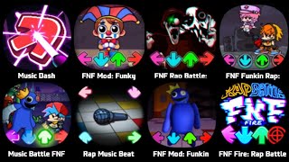 Music Dash FNF Toothless Dance Meme Garten of Banban FNF Squid Game Rap Battle Raptime Battle [upl. by Roxi]