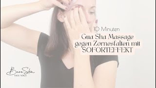 Diese Übungen mit dem Gua Sha helfen Dir sofort gegen Zornesfalten [upl. by Eachelle819]