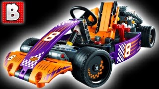 Lego Technic Race Kart Set 42048  Has Working Gear Box  Unbox Build Time Lapse Review [upl. by Russi]