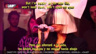 Sia Chandelier Subtitulada en Español Lyrics Live [upl. by Nissa]