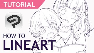 Lineart Tutorial【Clip Studio Paint】 [upl. by Joash]