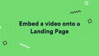 Vidyard with Marketo  Embed a video onto a Landing Page [upl. by Cony428]