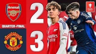 FiveGoal Thriller At The Emirates  Arsenal U18 23 Manchester United U18  FA Youth Cup 202425 [upl. by Amadeo]