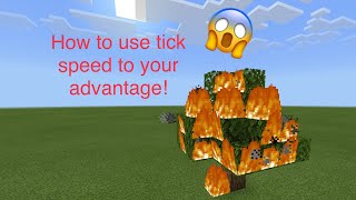 How to use TICK SPEED to your advantage in Minecraft Bedrock Edition [upl. by Zetes]